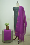 Green Purple Cotton Linen Set