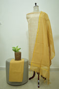 Beige Yellow Cotton Linen Set