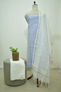 Blue White Cotton Linen Set