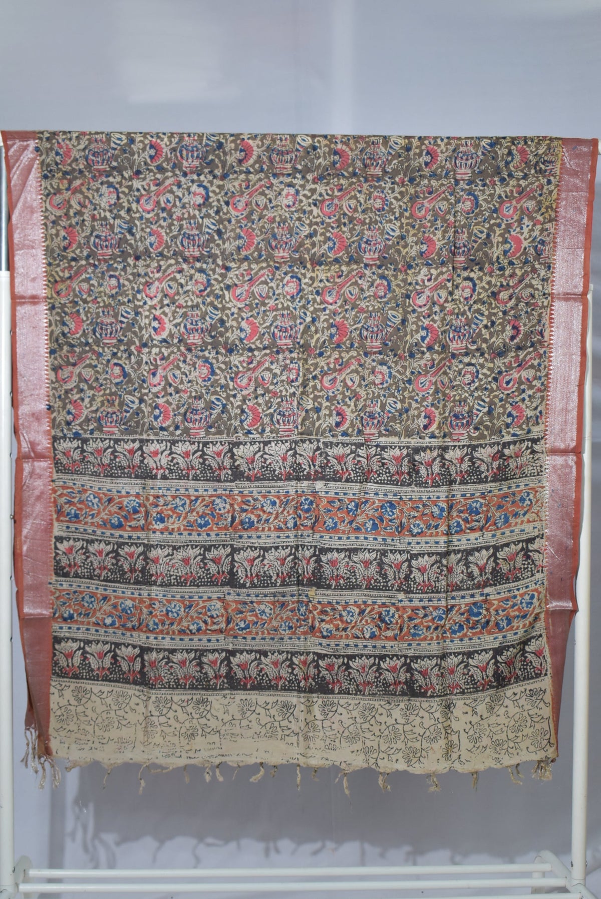 Kalamkari Silk Dupatta KSD74