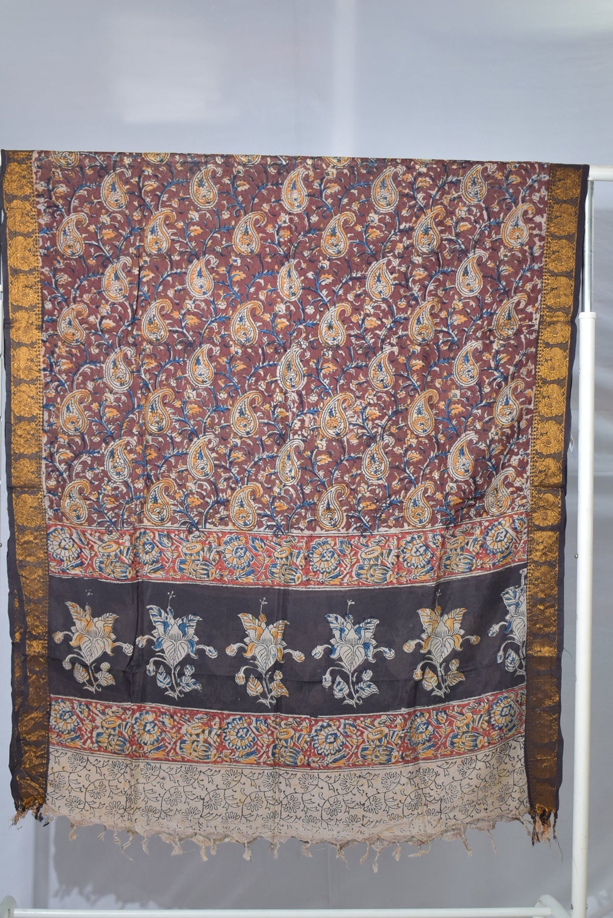 Kalamkari Silk Dupatta KSD77