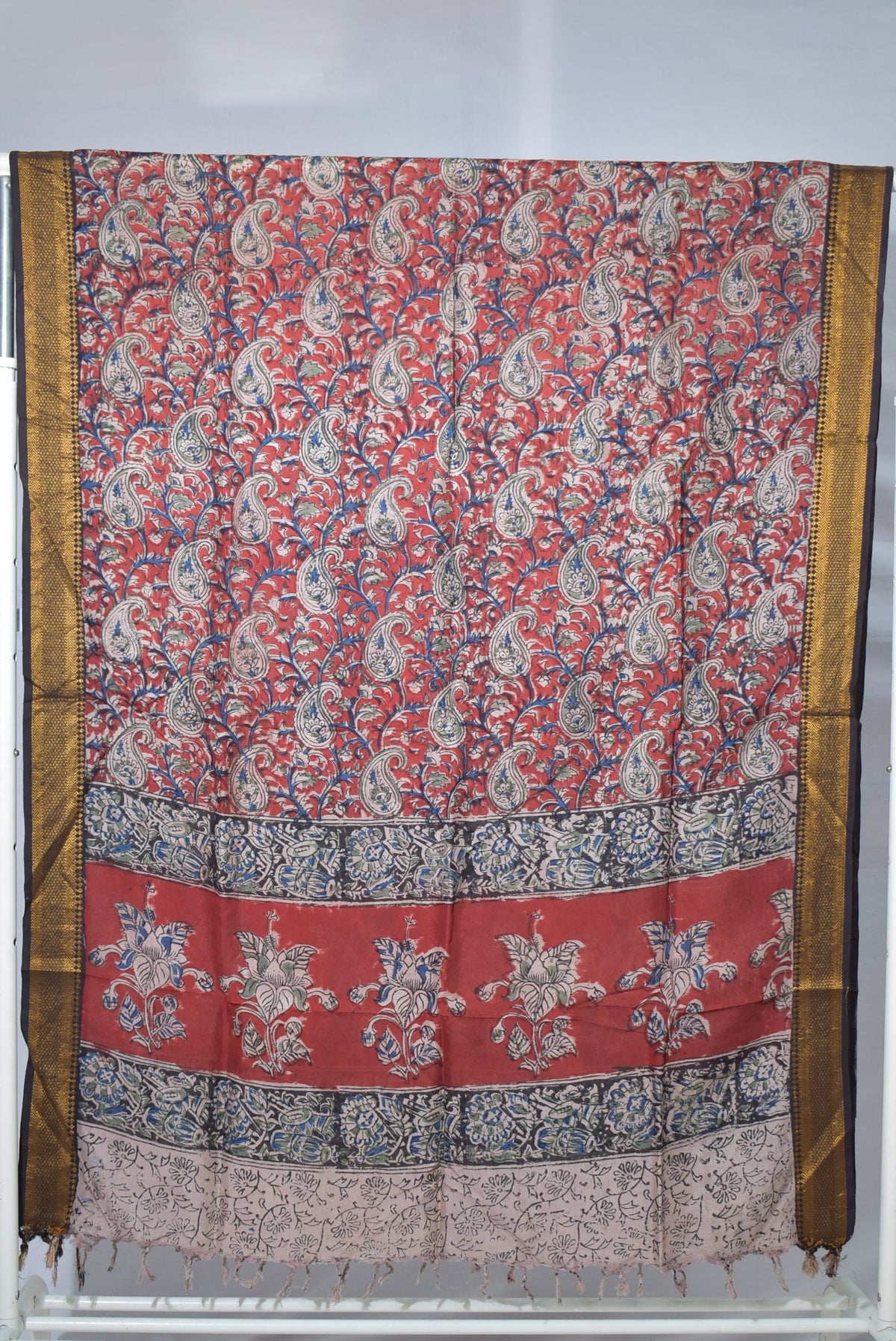 Kalamkari Silk Dupatta KSD78