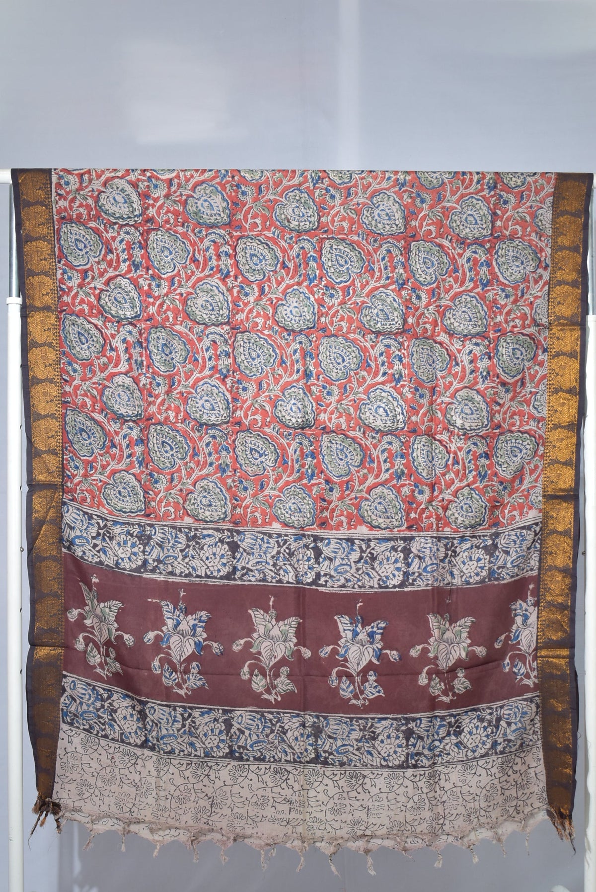 Kalamkari Silk Dupatta KSD79