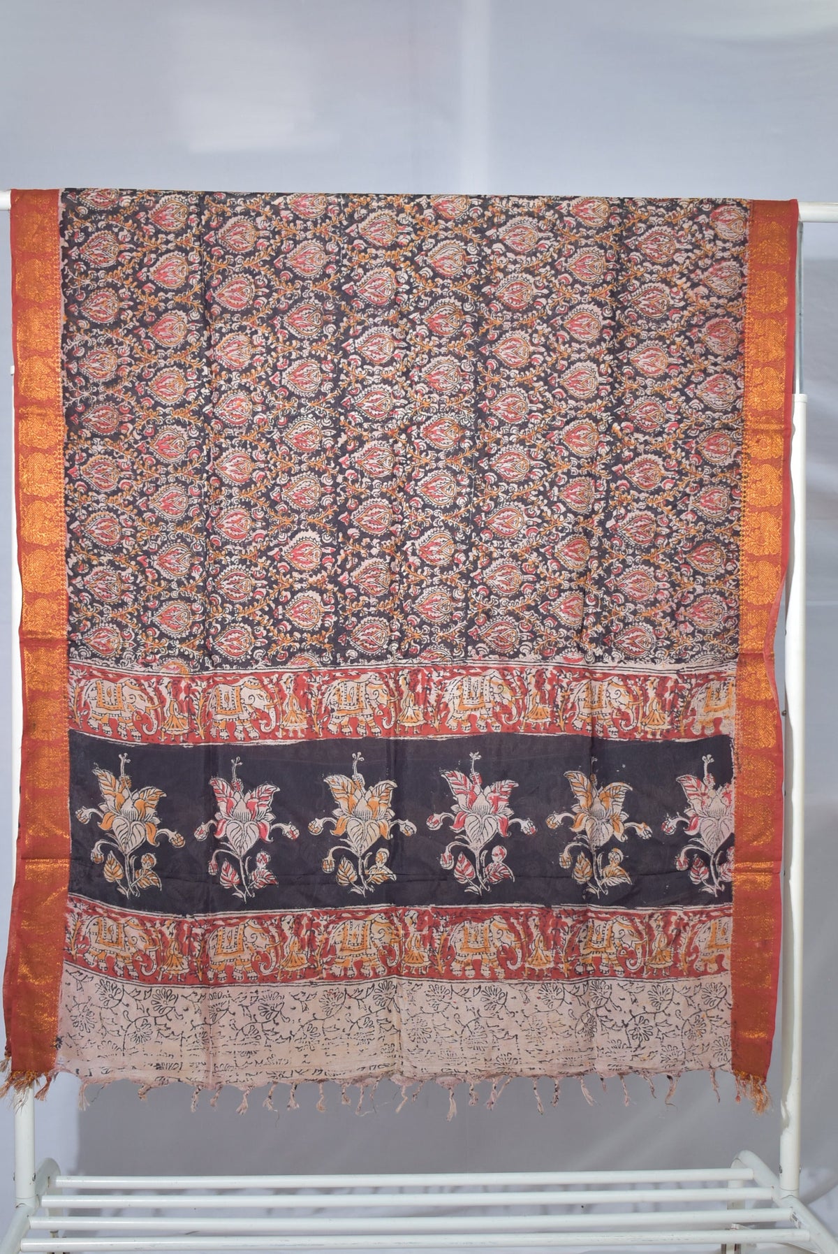 Kalamkari Silk Dupatta KSD72
