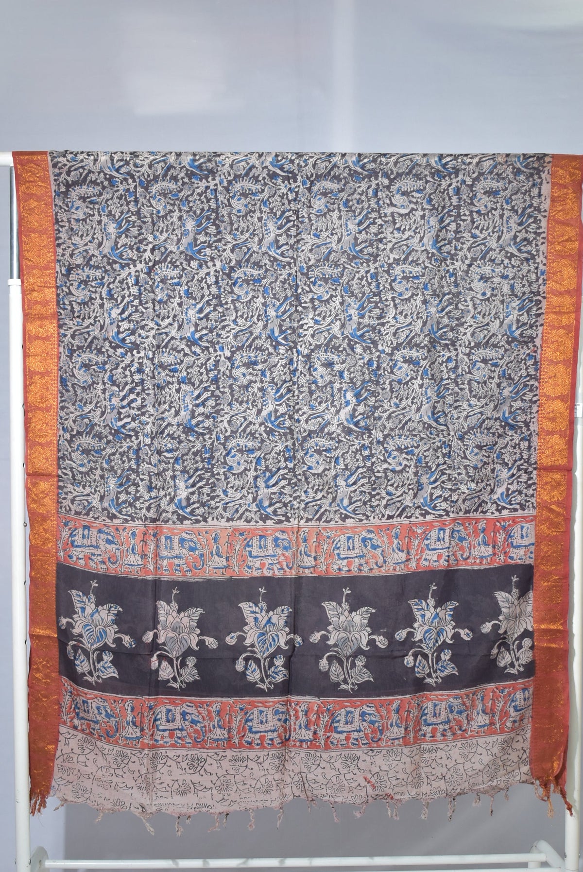Kalamkari Silk Dupatta KSD71