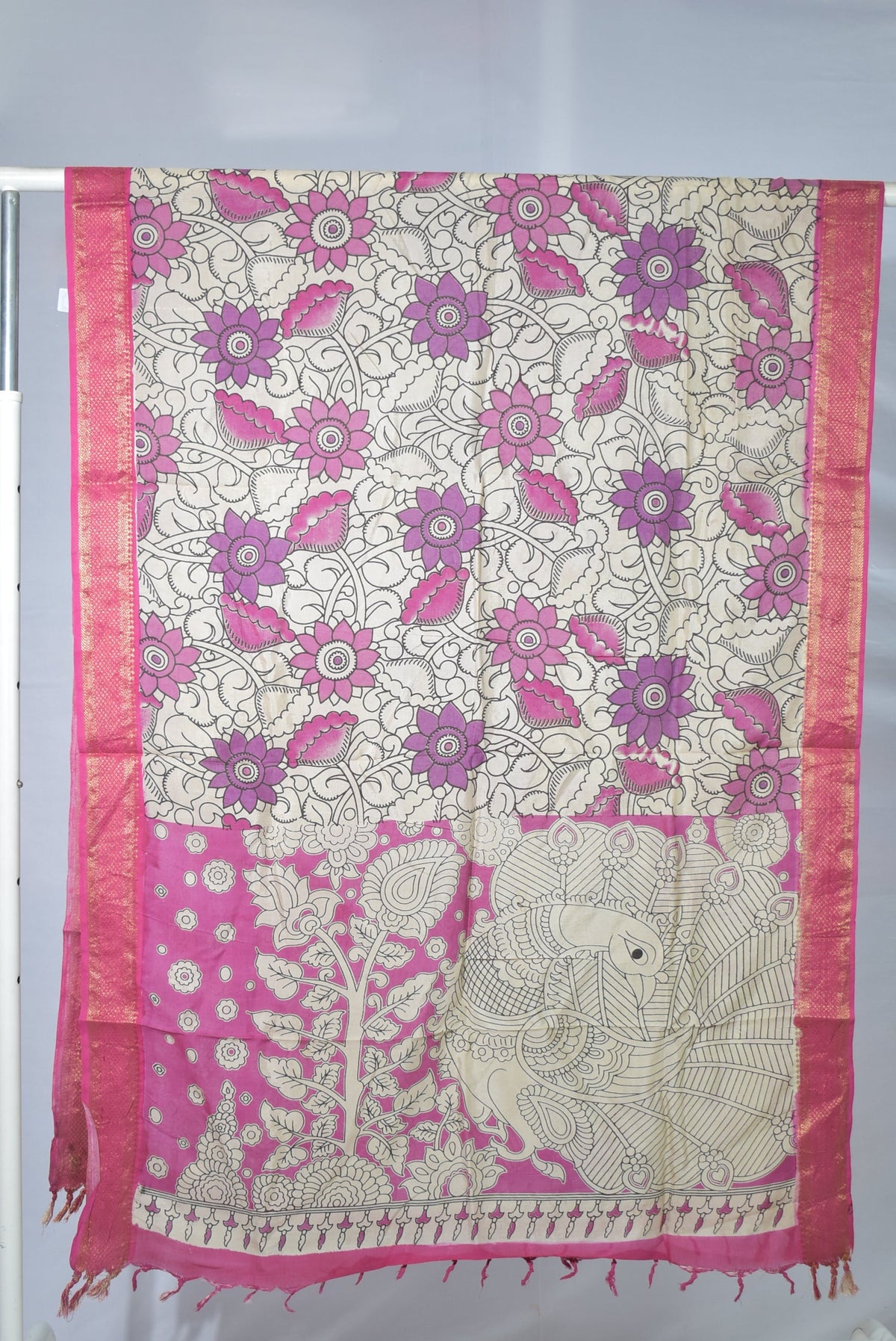 Kalamkari Silk Dupatta KSD69