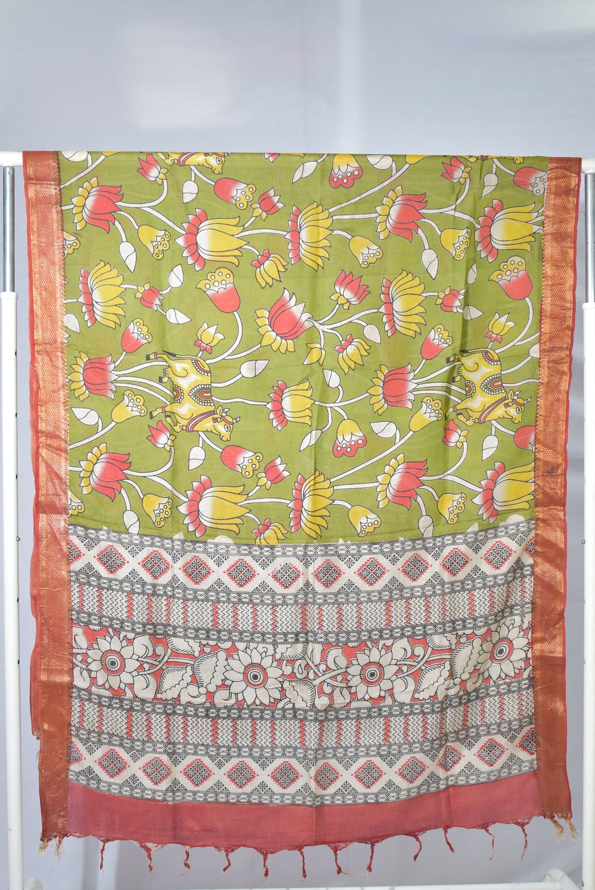 Kalamkari Silk Dupatta KSD66