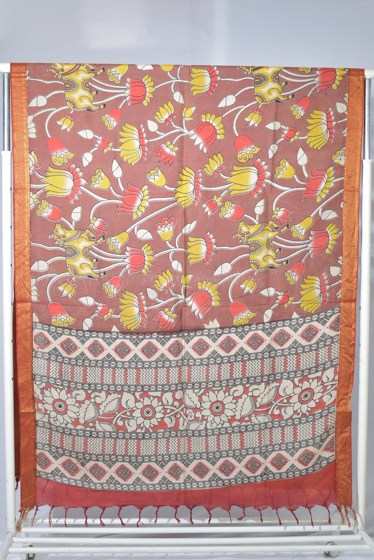 Kalamkari Silk Dupatta KSD64