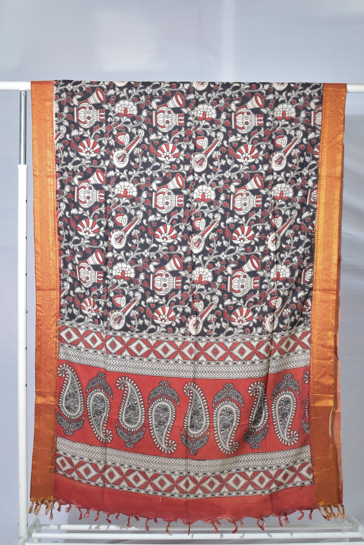 Kalamkari Silk Dupatta KSD61