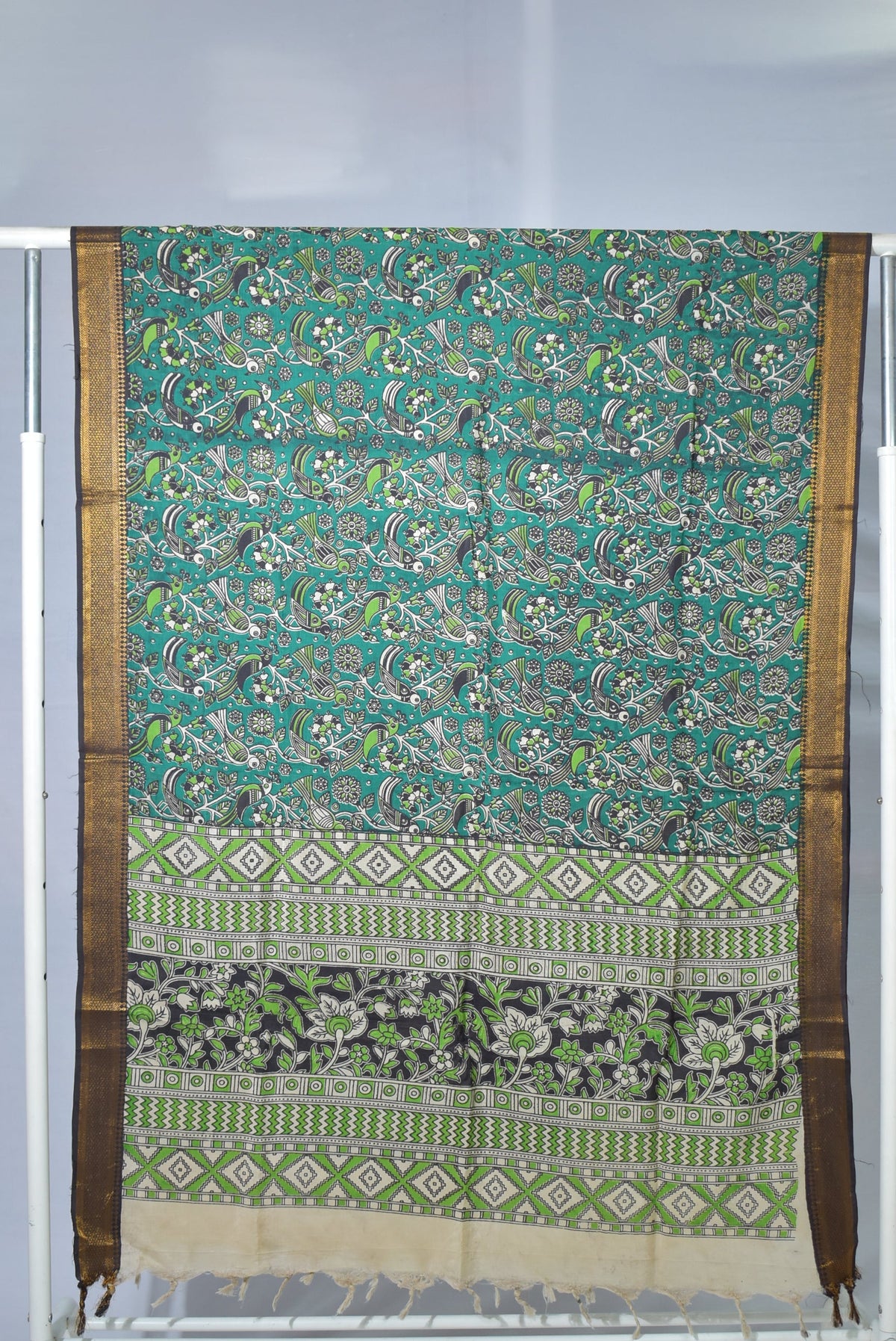Kalamkari Silk Dupatta KSD59