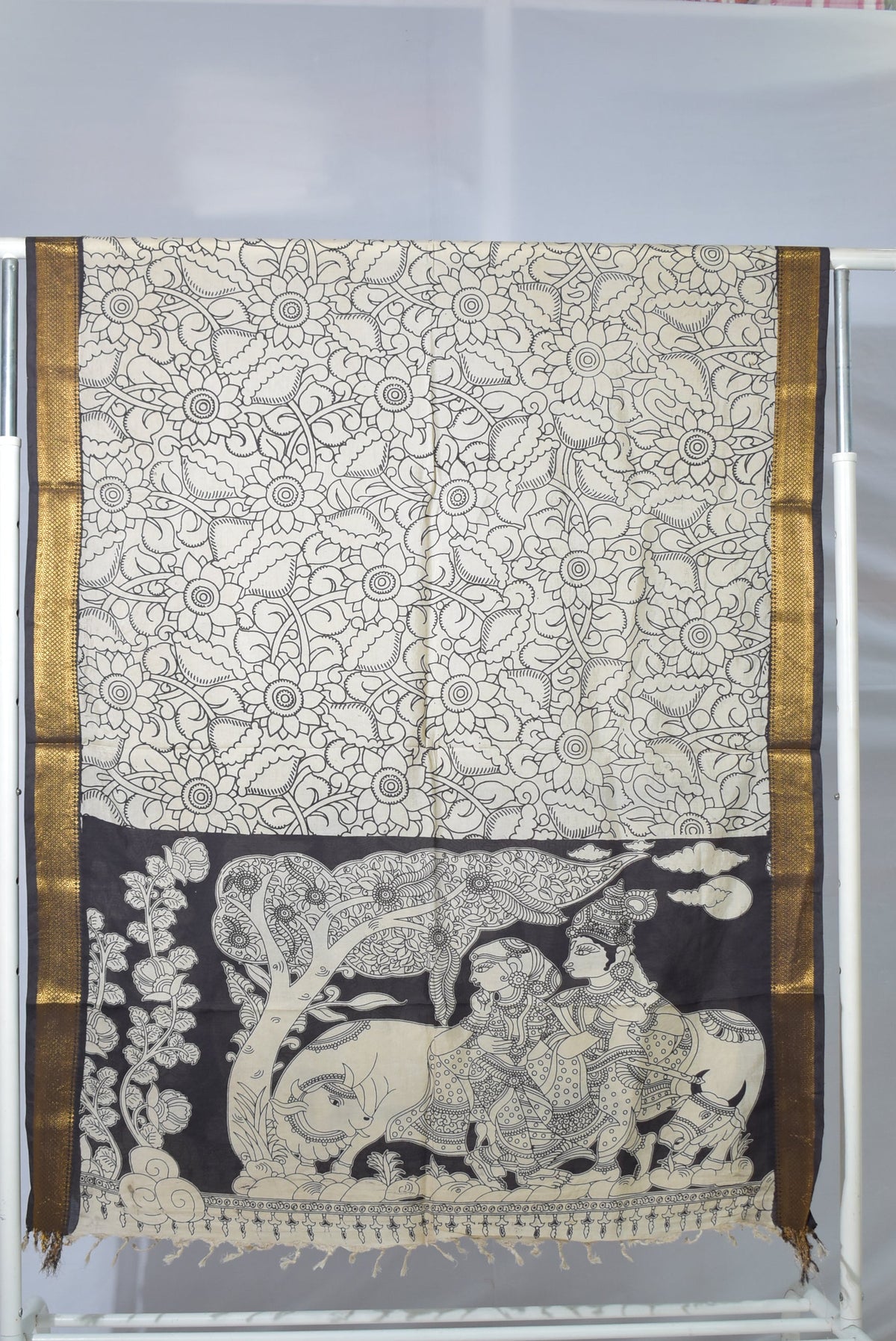 Kalamkari Silk Dupatta KSD58