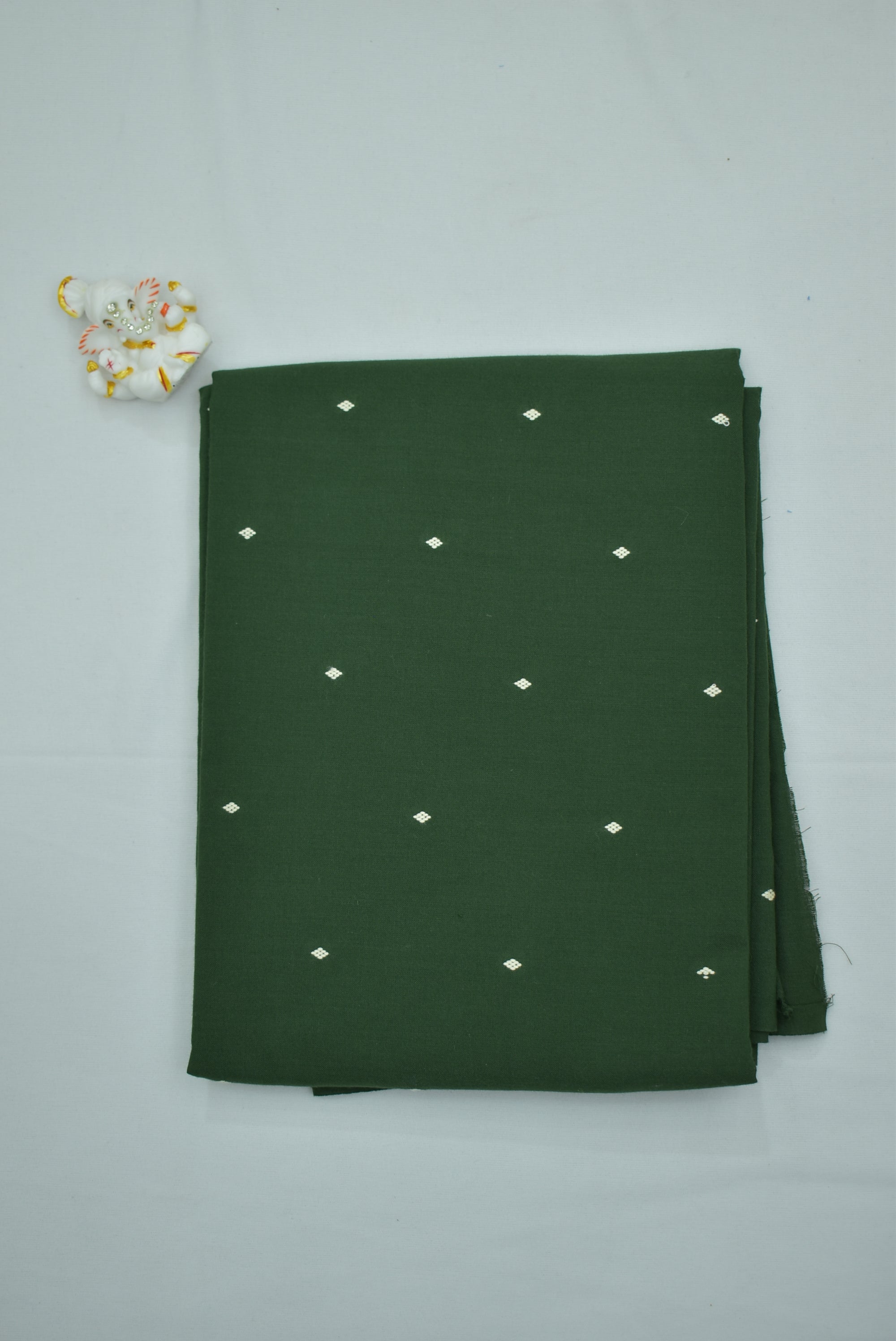 Bottle Green Cotton Fabric