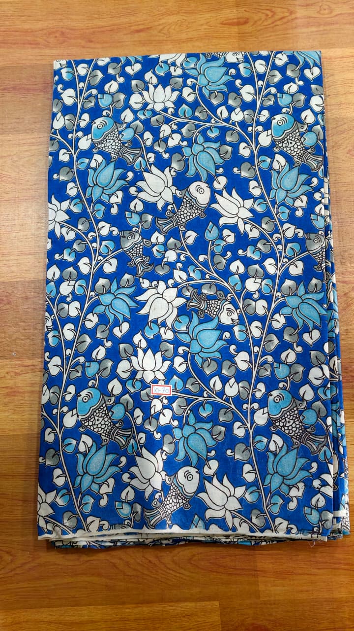 Blue Kalamkari Fabric