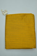 Yellow Checks Silk Fabric