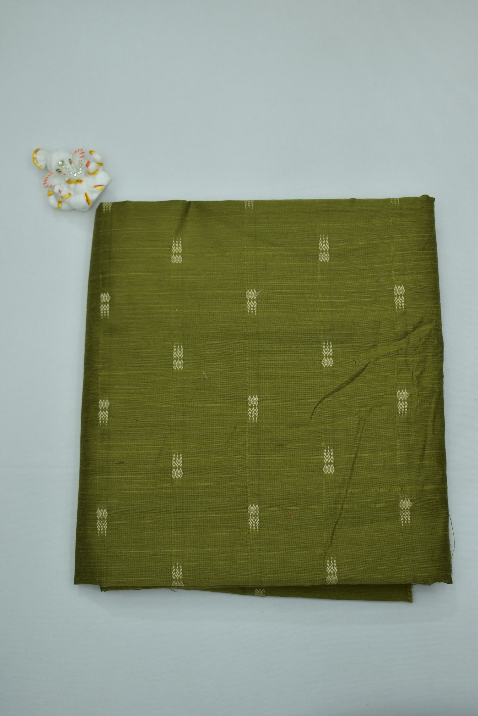 Olive Green Silk Fabric