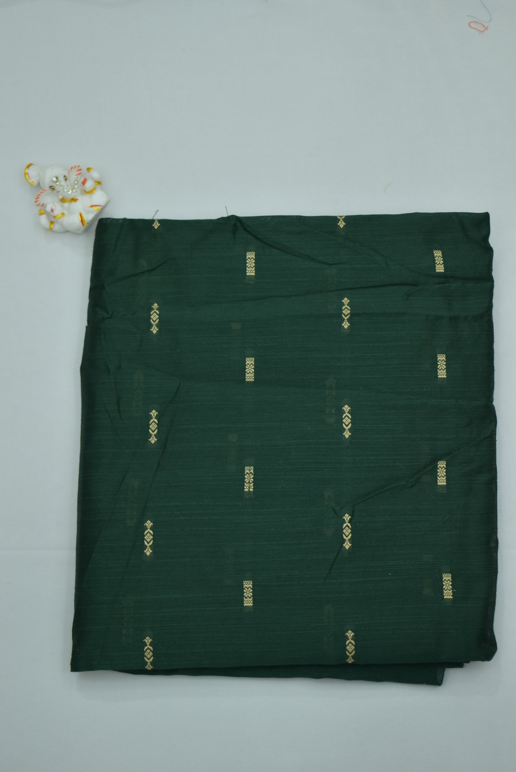 Bottle Green Silk Fabric