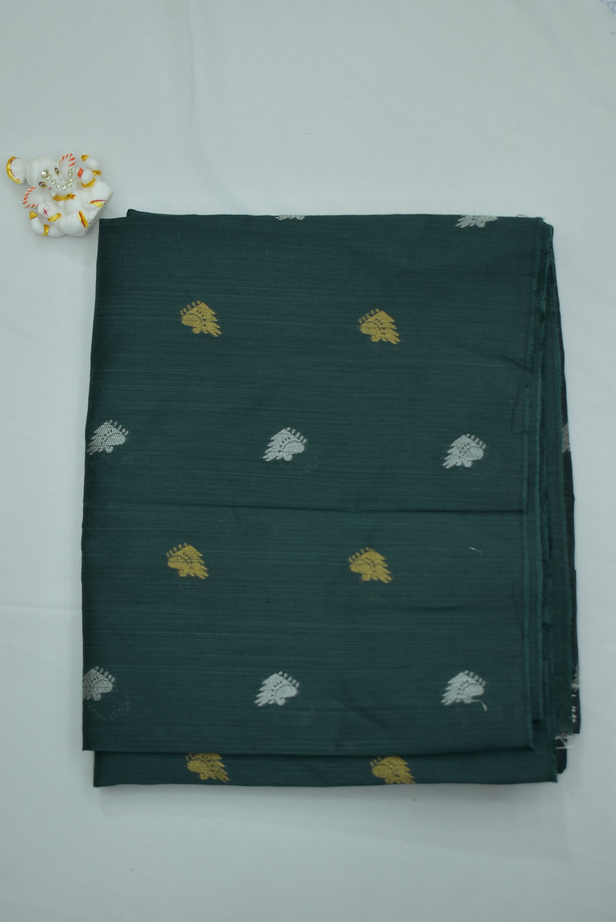 Bottle Green Silk Fabric