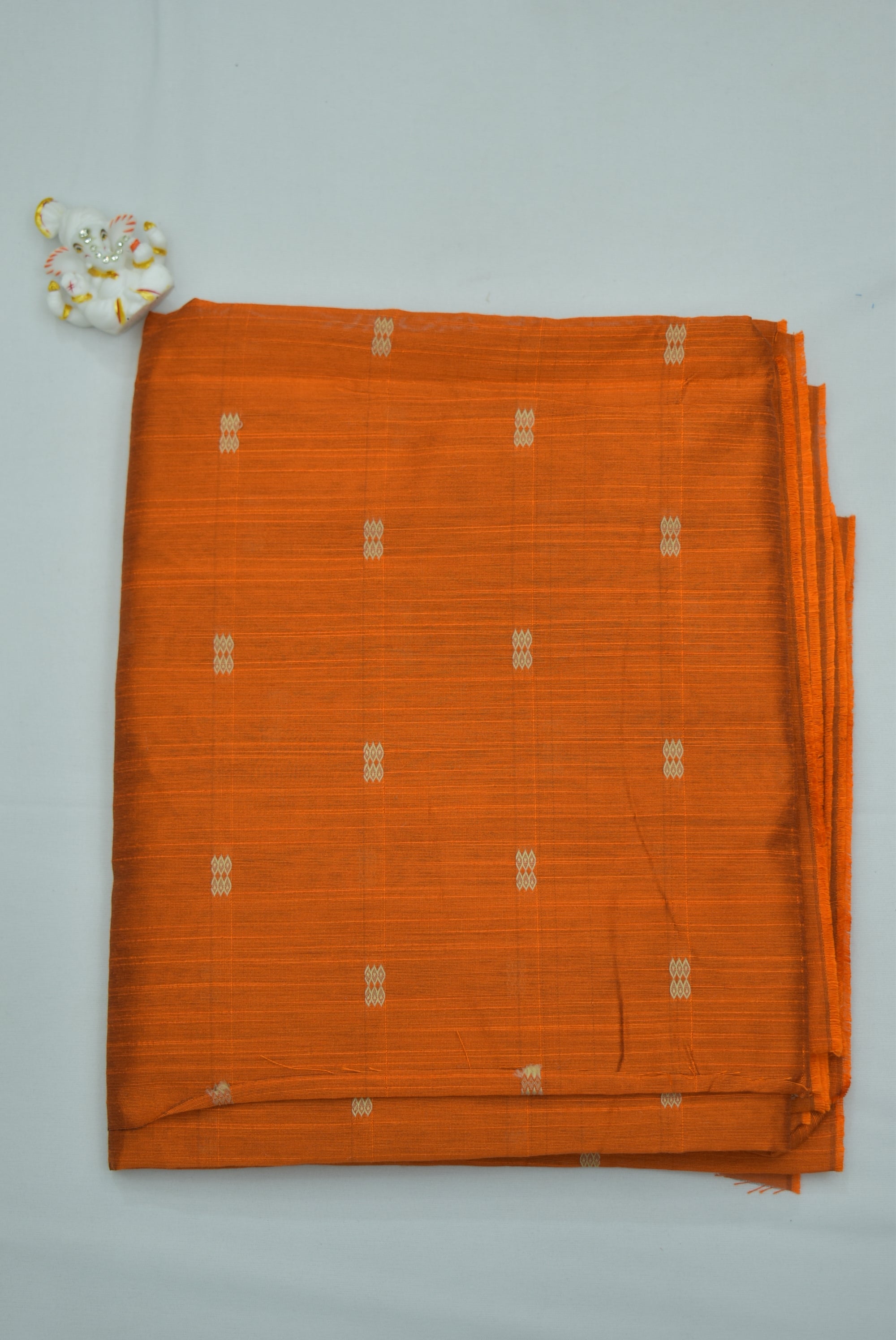 Orange Silk Fabric