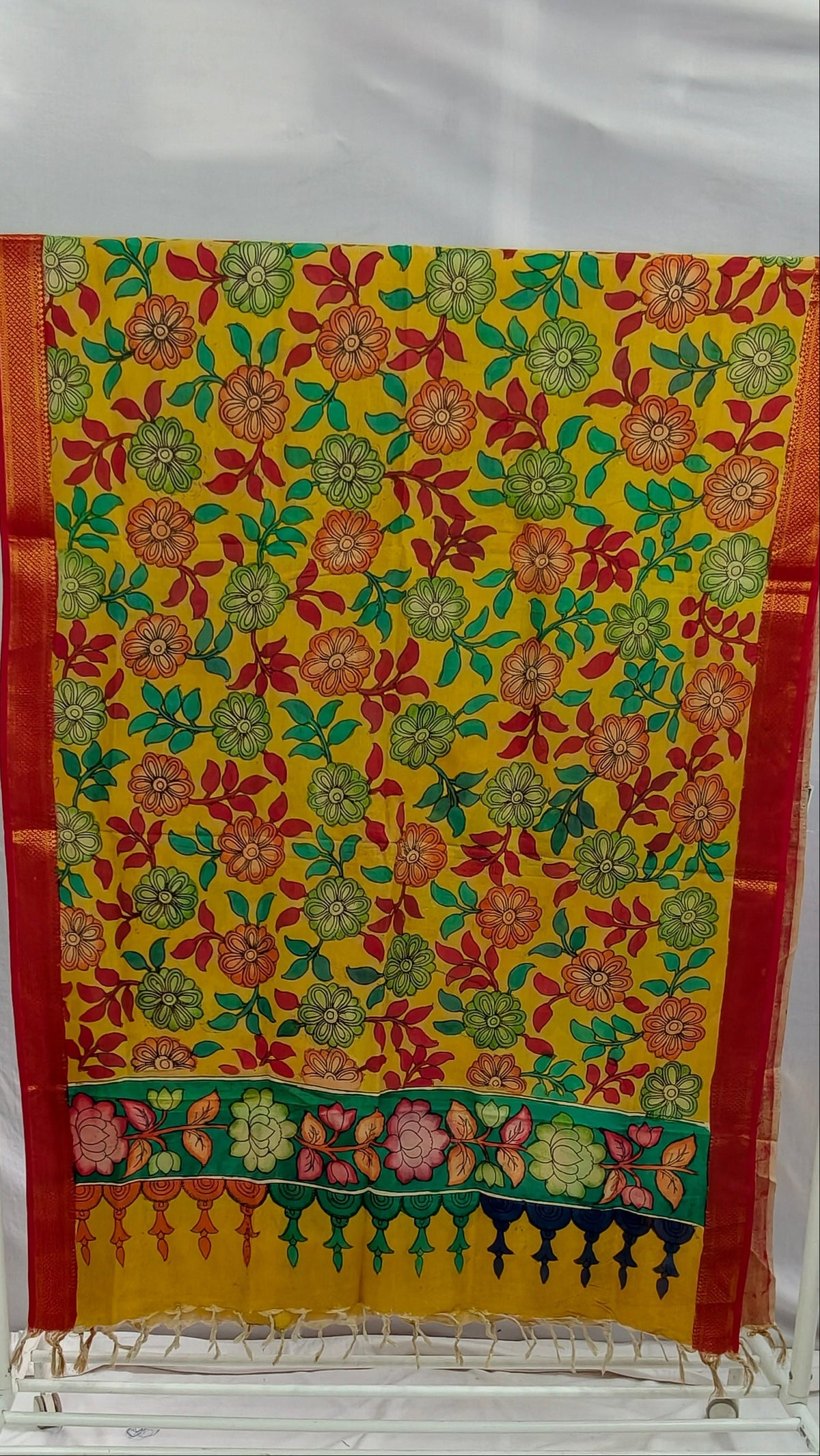 Pen Kalamkari Dupatta PKD02