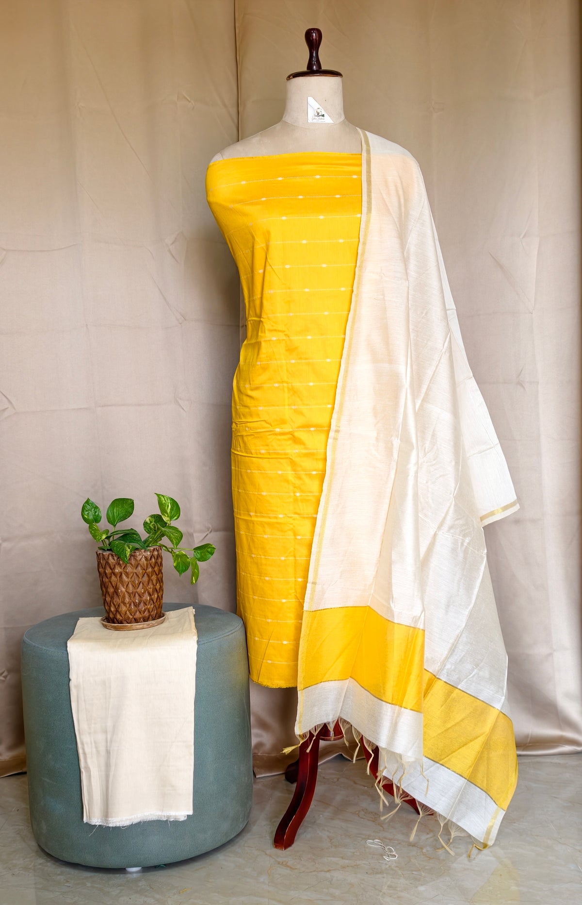 Jaquard Silk Checks  - JSS06