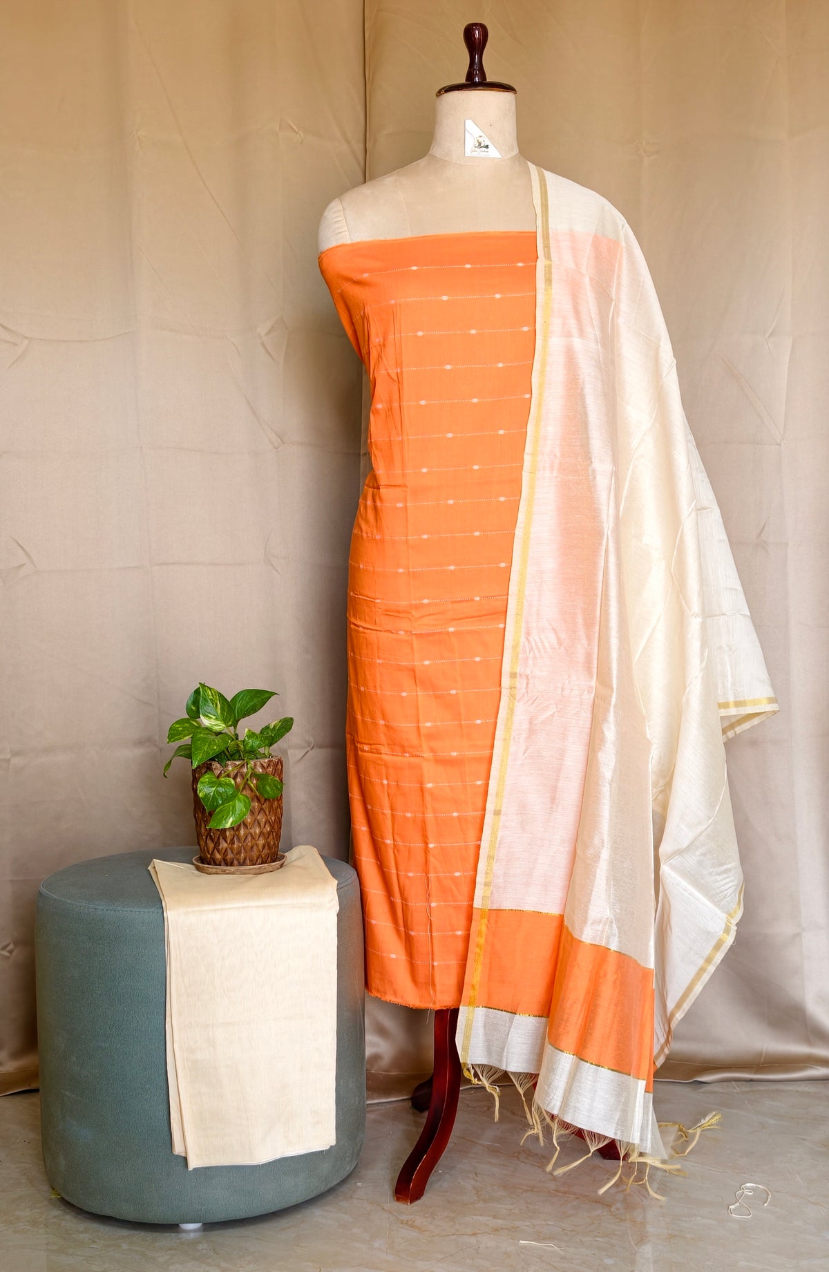 Jaquard Silk Checks  - JSS01