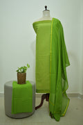 Green Mangalagiri Cotton 3Pcs Set
