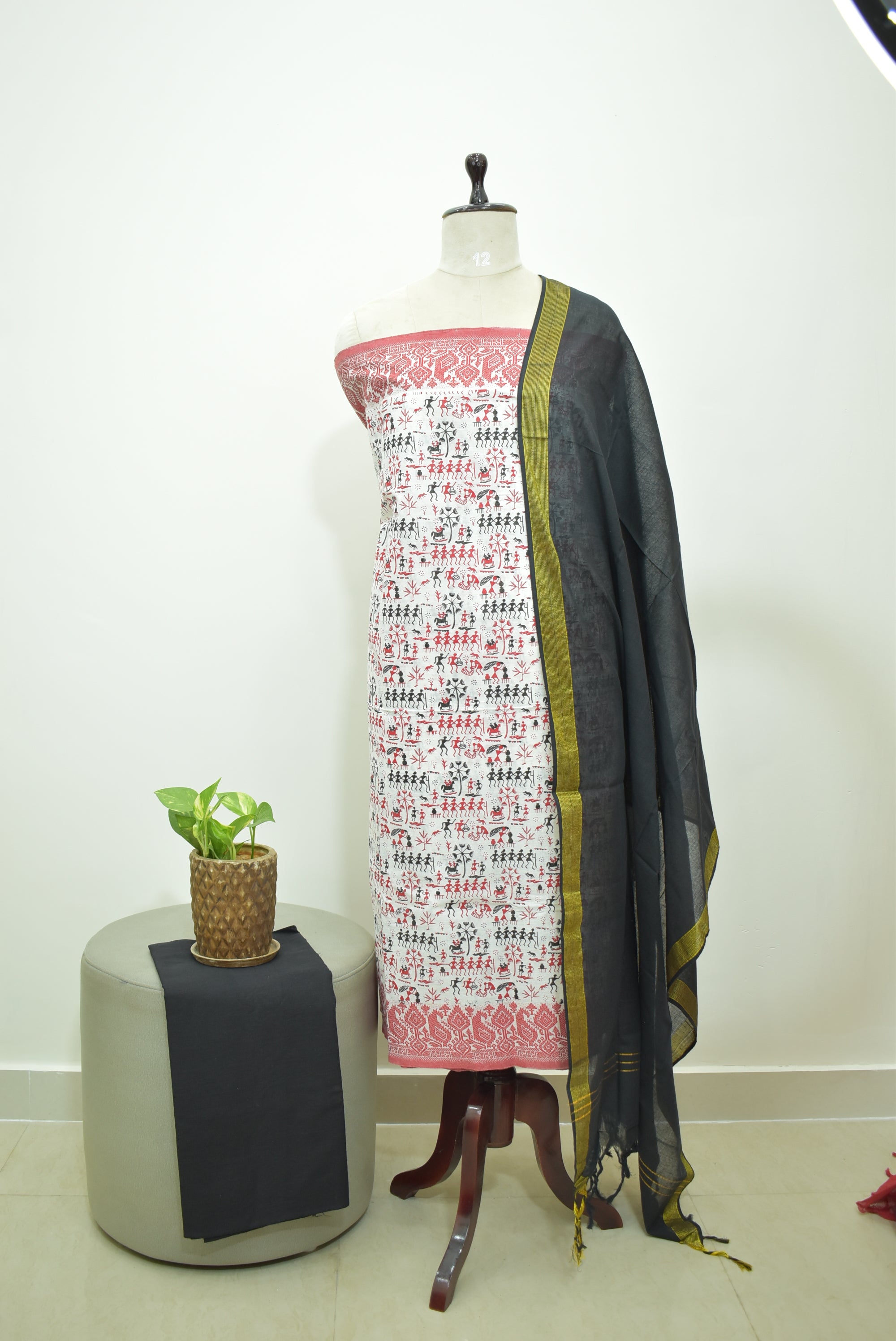 Multicolor Black Cotton Rdz 3pcs Set