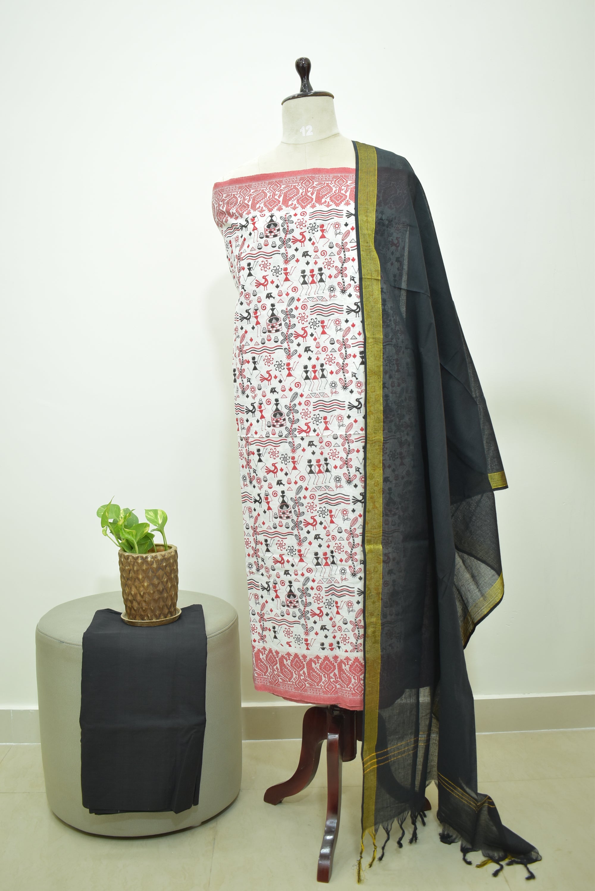 Multicolor Black Cotton Rdz 3pcs Set