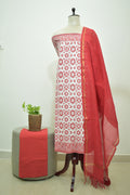 White Red Cotton Rdz 3pcs Set