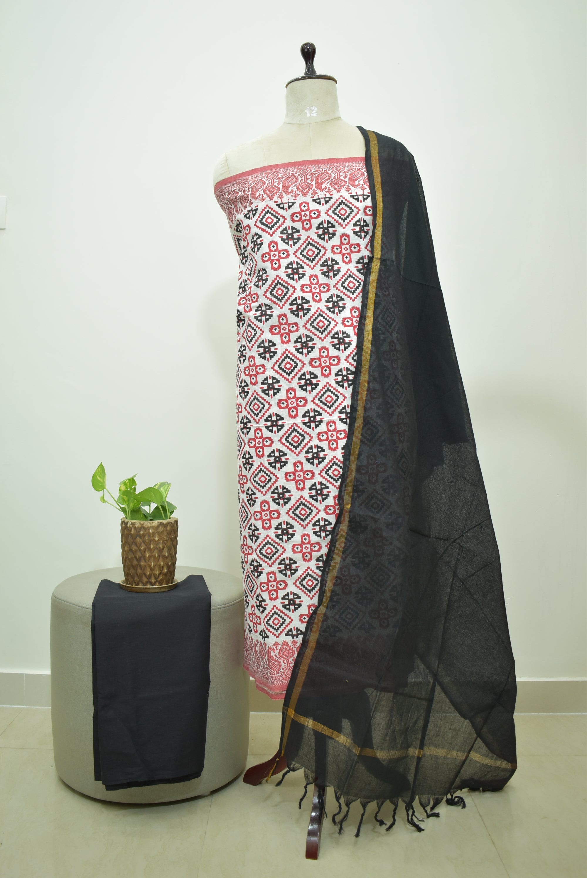 White Red Black Cotton Rdz 3pcs Set