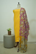 Yellow Kalamkari 2pcs Set