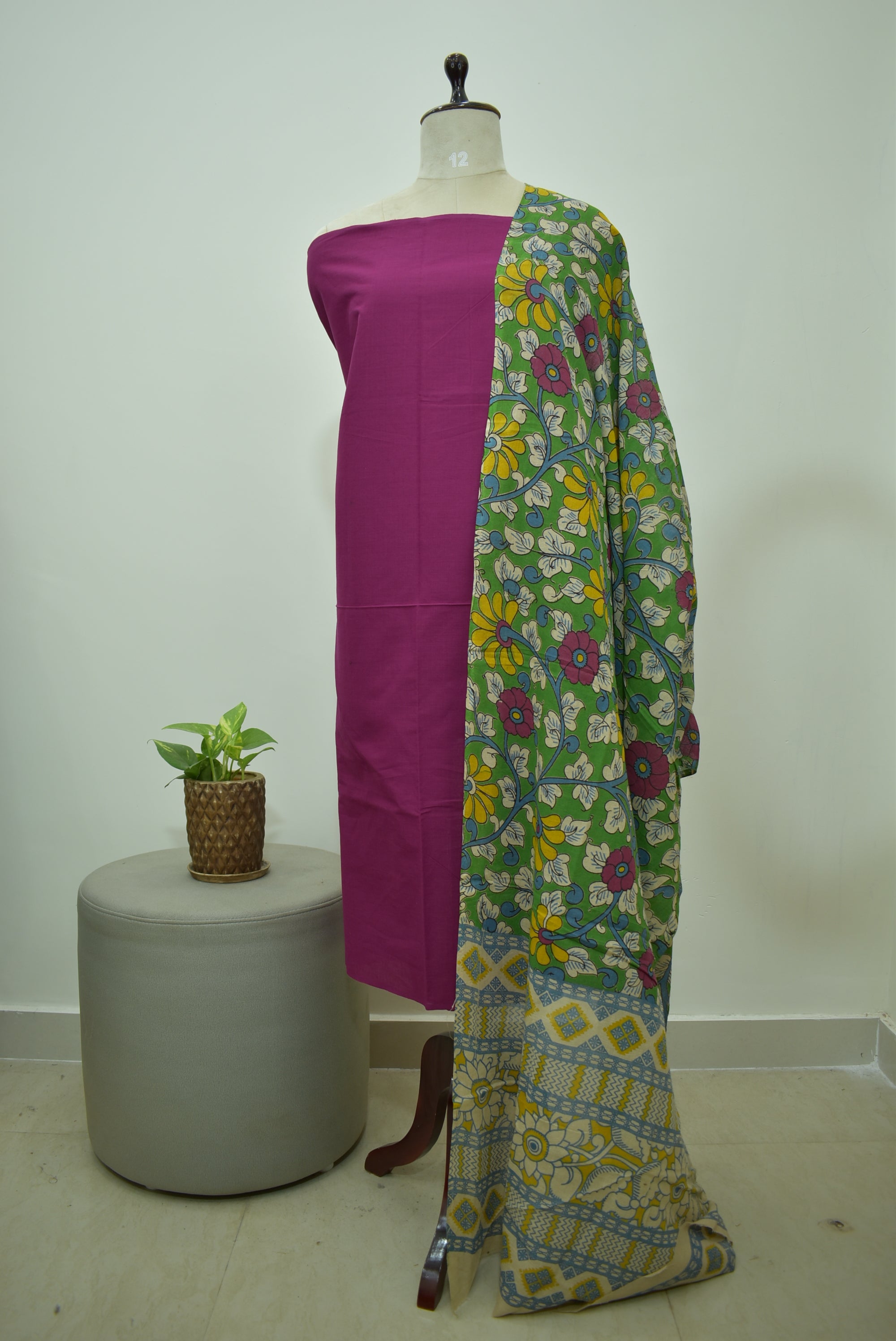 Pink Kalamkari 2pcs Set