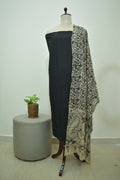 Black Beige Kalamkari 2pcs Set