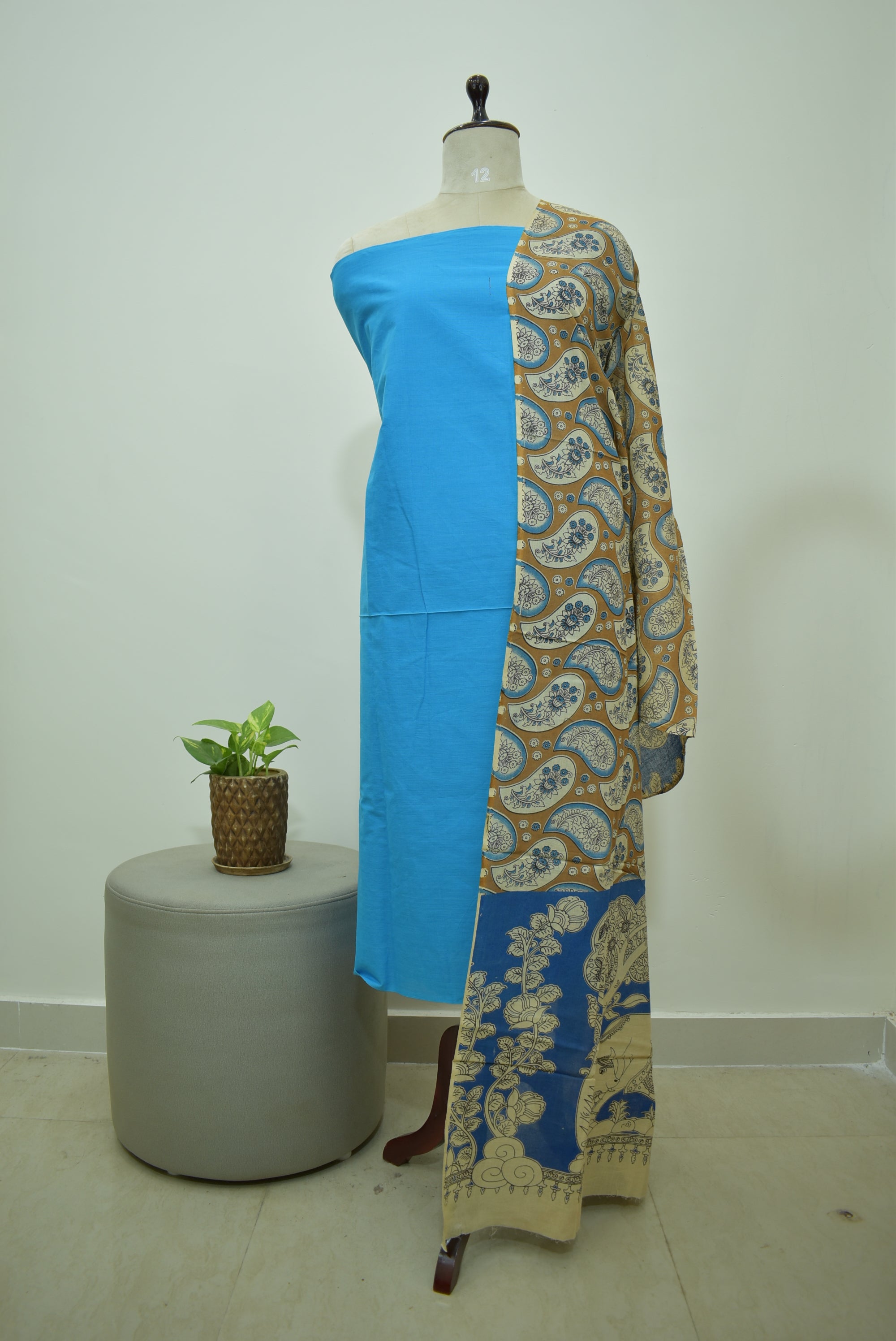 Blue Kalamkari 2pcs Set
