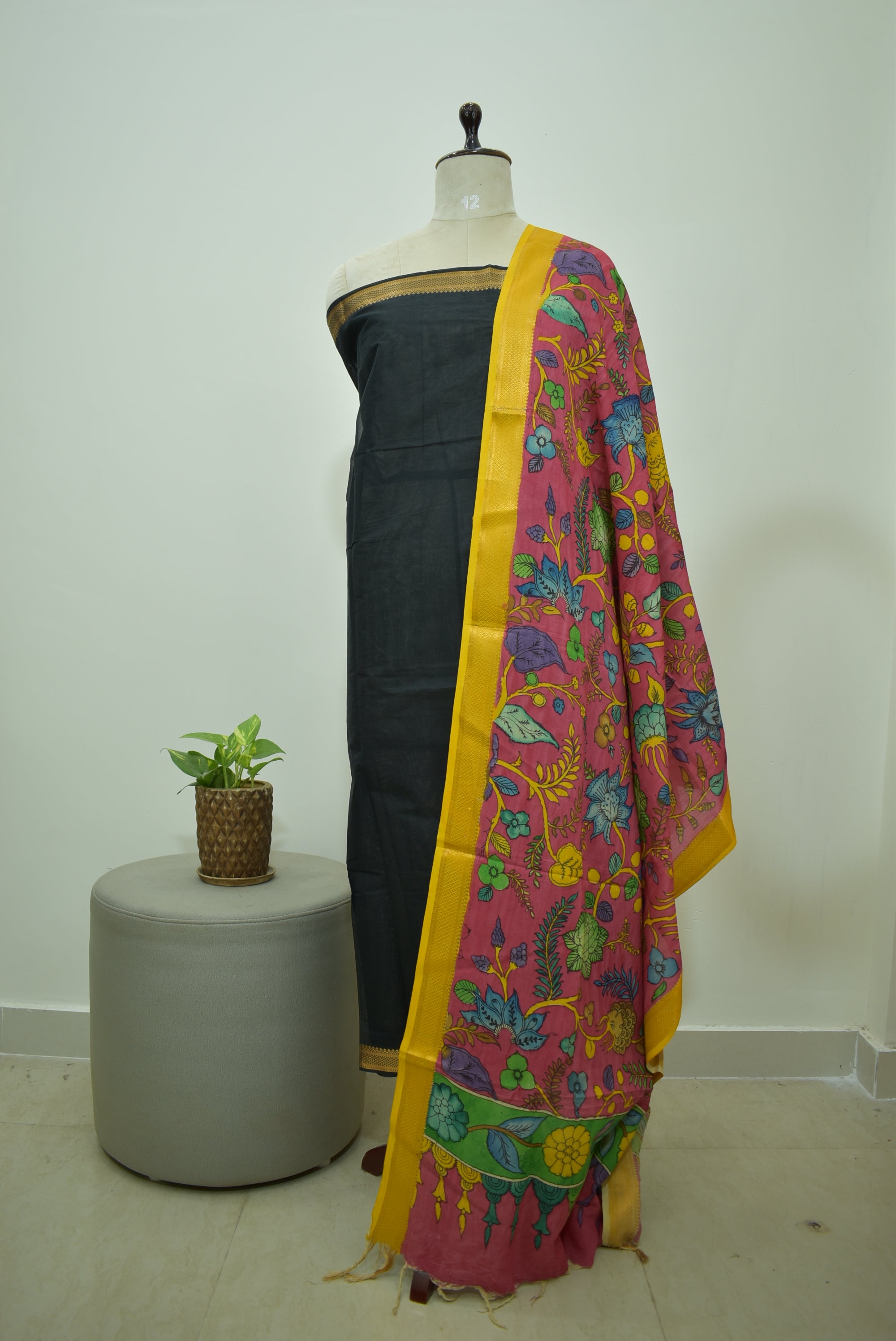 Black Mangalagiri Premium Set