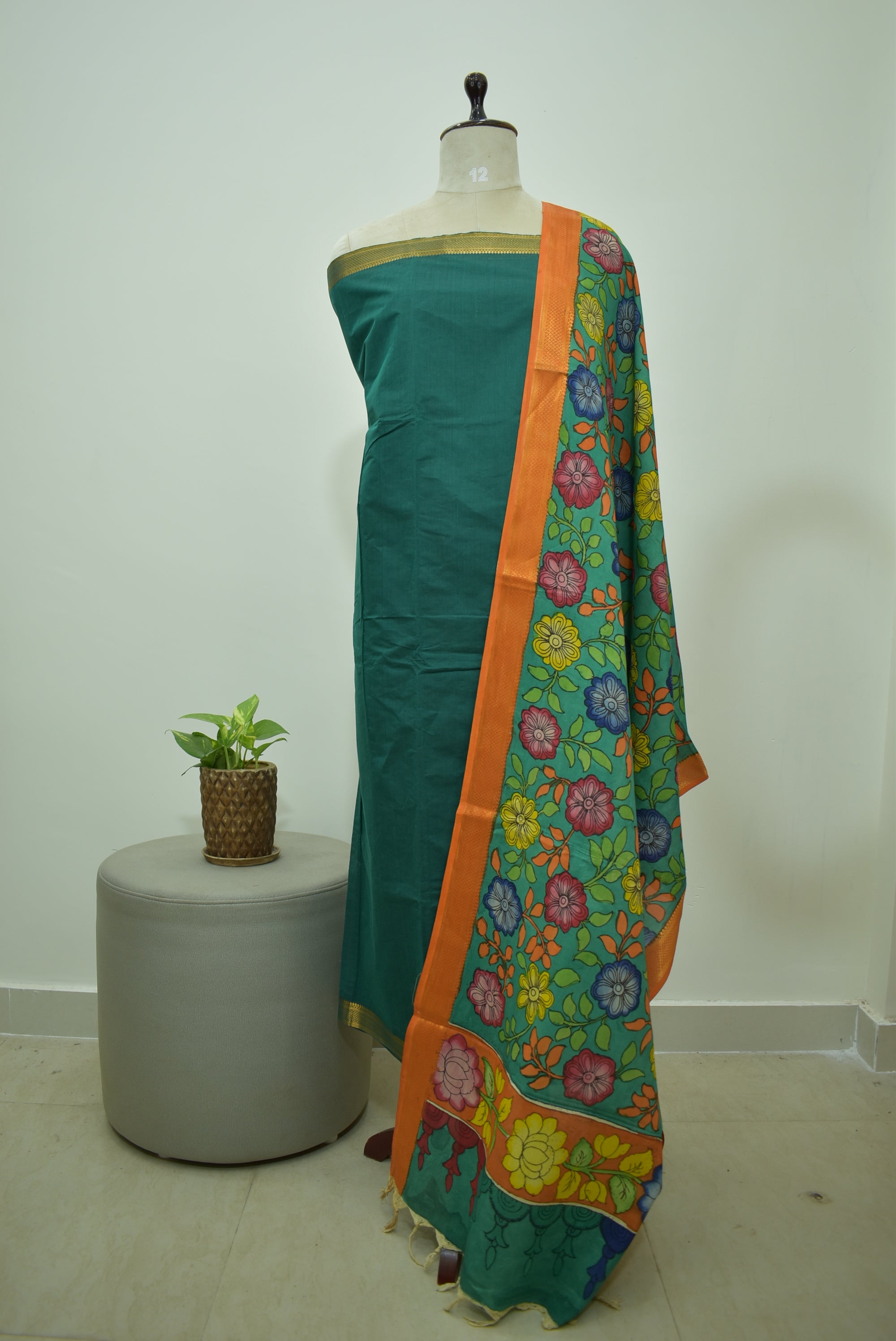 Green Mangalagiri Premium Set