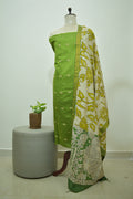 Green Raw Silk 2pcs Set