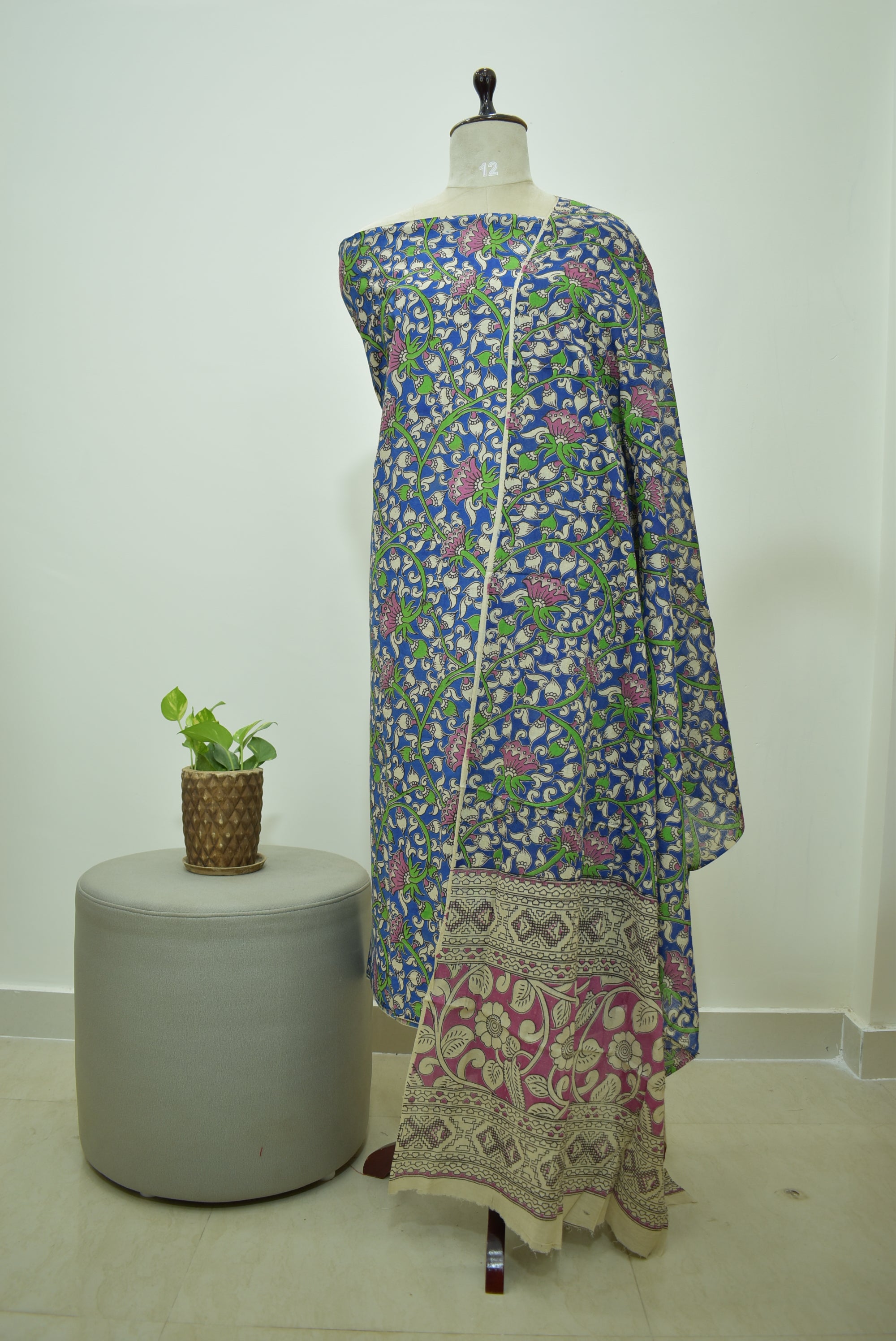 Blue Kalamkari 2pcs Set