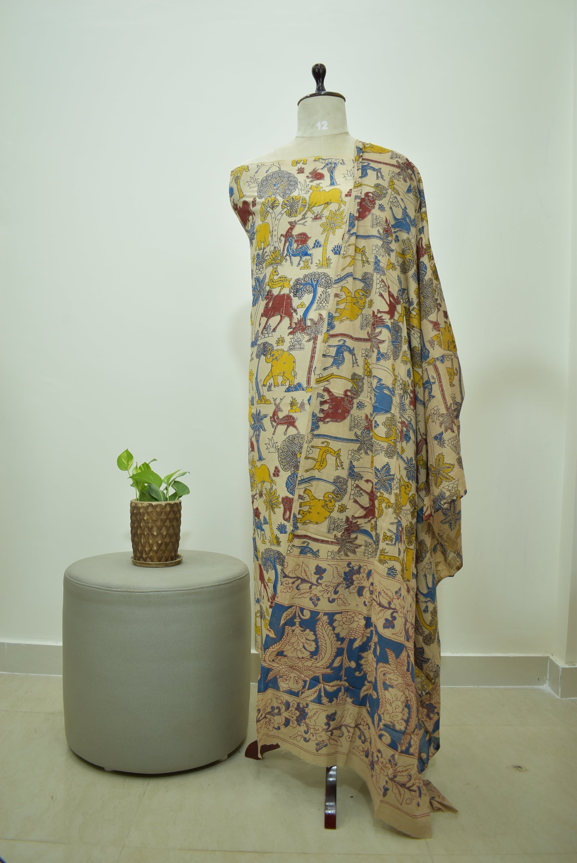 Beige Kalamkari 2pcs Set