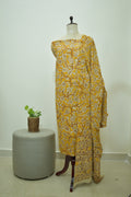 Yellow Kalamkari 2pcs Set