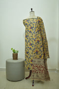 Yellow Blue Kalamkari 2pcs Set