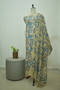 Beige Blue Kalamkari 2pcs Set
