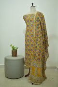 Yellow Blue Kalamkari 2pcs Set