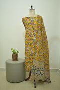 Yellow Blue Kalamkari 2pcs Set