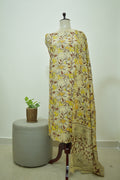 Yellow Kalamkari 2pcs Set
