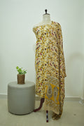 Beige Yellow Kalamkari 2pcs Set
