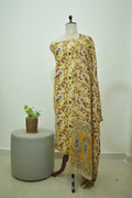 Beige Yellow Kalamkari 2pcs Set