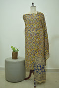 Yellow Blue Kalamkari 2pcs Set