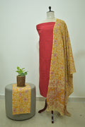 Red Yellow Kalamkari 3pcs Set