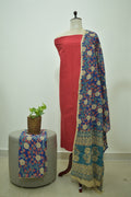 Red Blue Kalamkari 3pcs Set